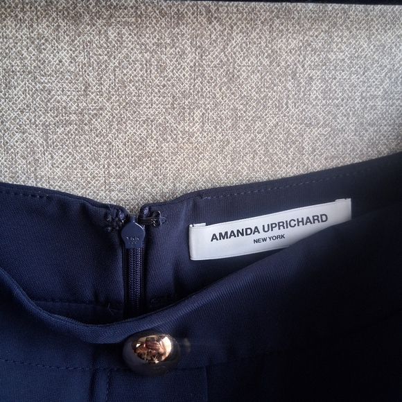 Amanda Uprichard Benton Skirt & Top Set Ink/Navy Blue M Modern Minimalist Chic - Picture 7 of 11